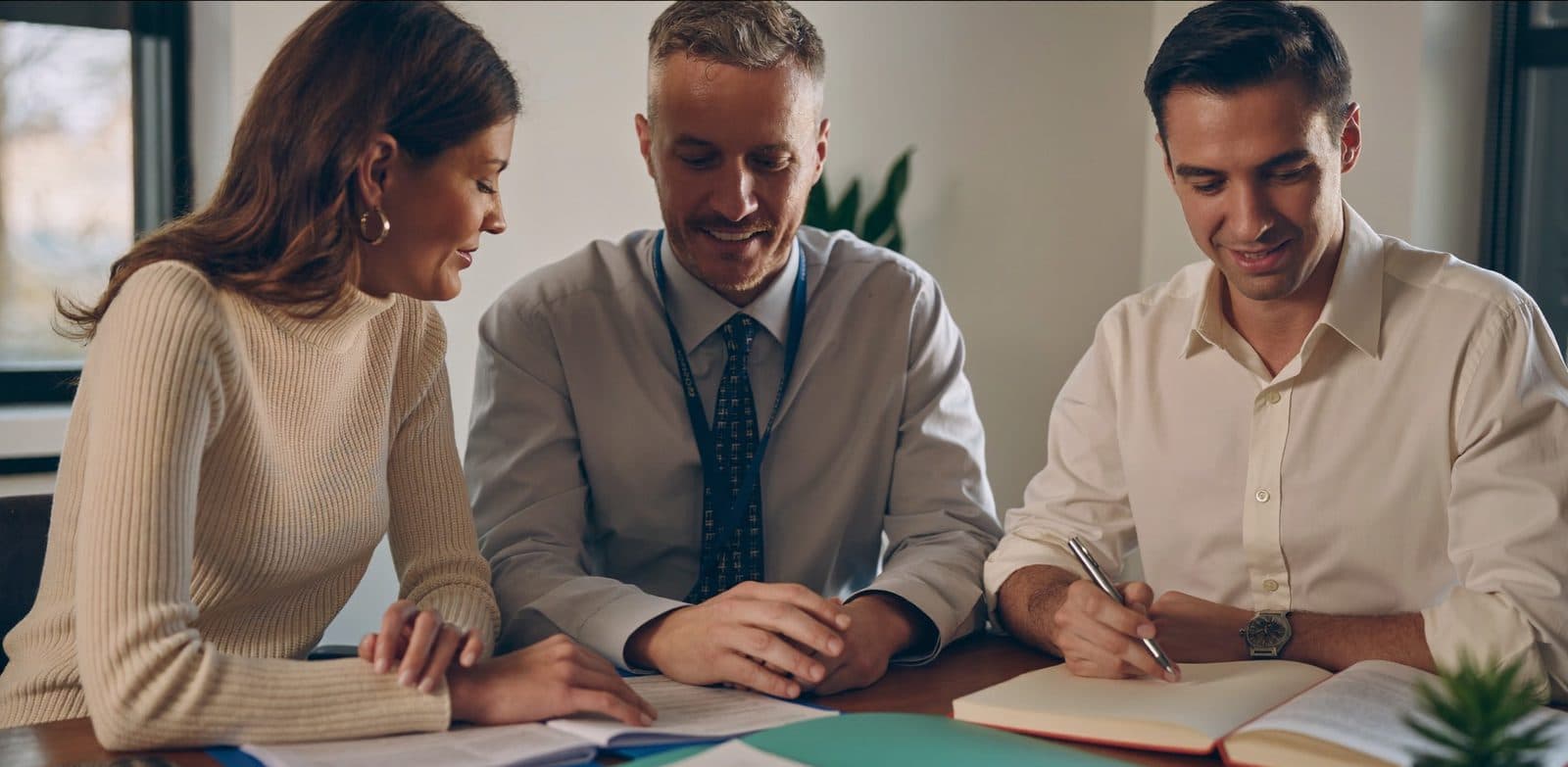 An executor reviewing estate paperwork with a CPA accountant