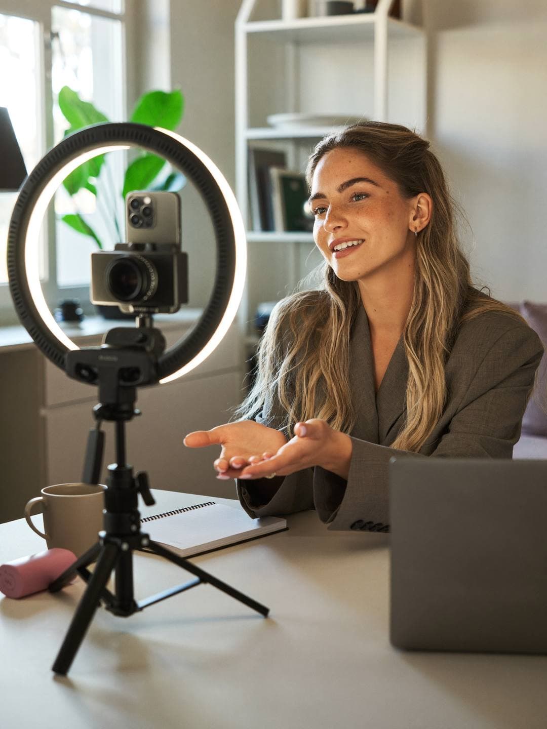 Accountant reviewing a content creator's platform income