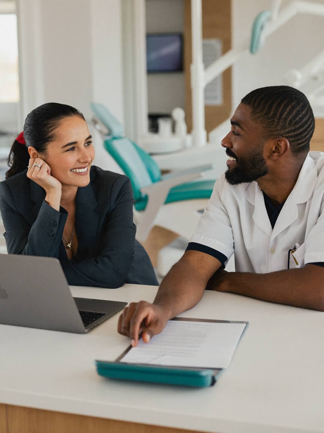 Accountant for dentists reviewing dental practice finances
