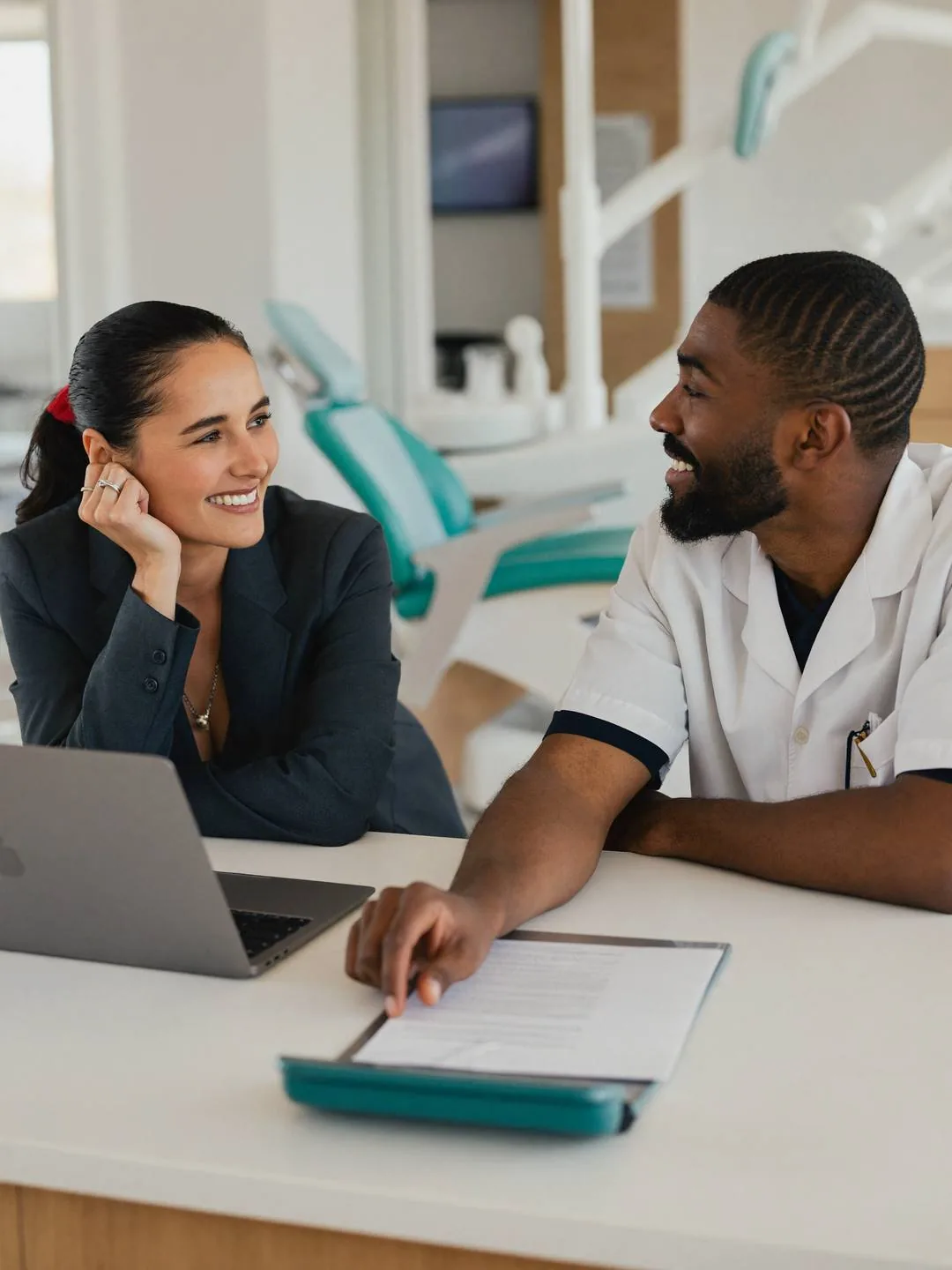 Accountant for dentists reviewing dental practice finances
